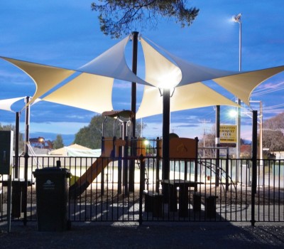 Permanent commercial umbrella West Lakes Rowing Club City of Charles Sturt SA